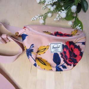 Herschel Hip Bag/Fanny Pack in Rare Pink with Flower print